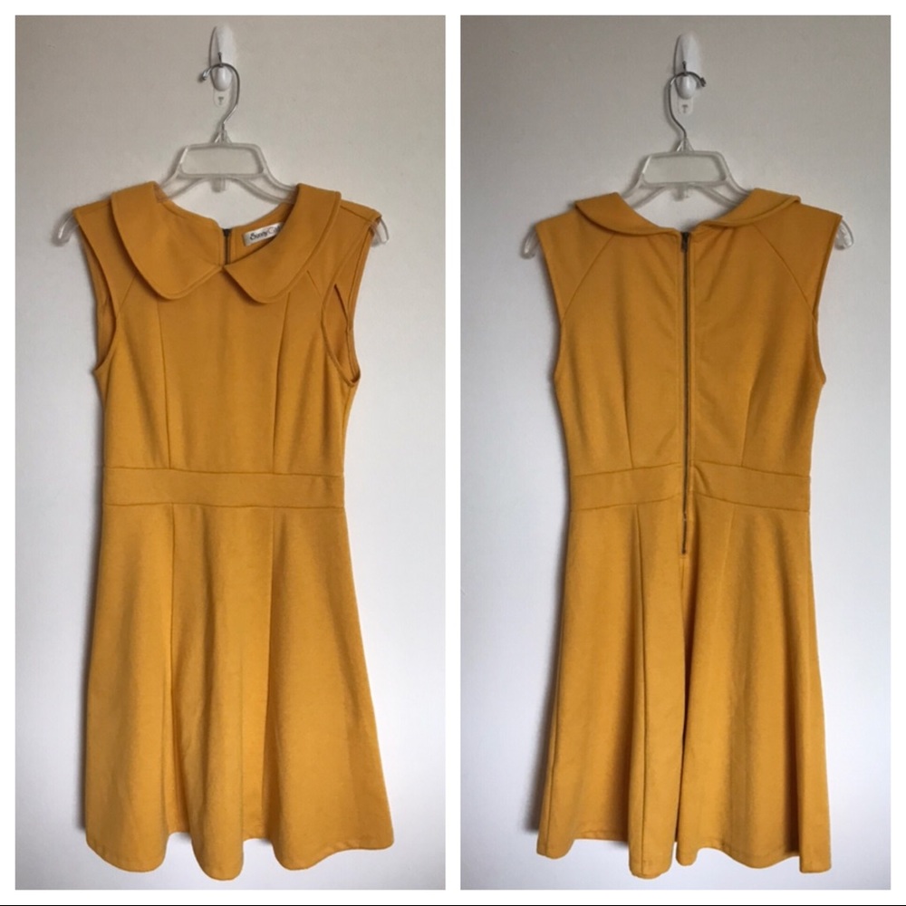 ModCloth SunnyGirl Foxtail Mustard Dress